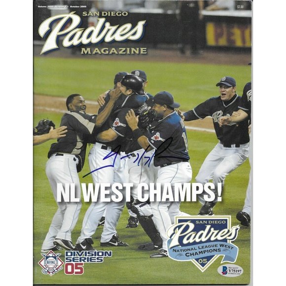 Trevor Hoffman Signed S.D. Padres Magazine 2005 Playoffs Beckett BAS Autographed - Picture 2 of 5